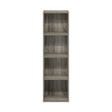 Furinno Luder Bookcase / Book / Storage, 4-Tier Cube, French Oak Furinno