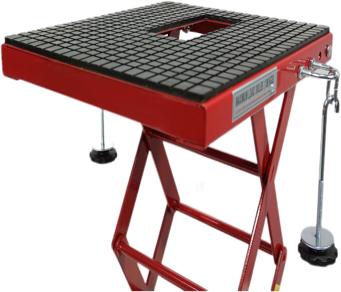 VroomSteel Hydraulic Motorcycle Lift Jack, 300 LBS Capacity Scissor Lift Jack Adjustable Height is 13"-34", Portable Motorcycle Lift Table VroomSteel