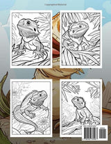 Bearded Dragon Coloring Book: 45+ Fantastic Bearded Dragon Pages For Kids and Teens | Perfect Gifts | Unleash For Creativity WoodArtSupply