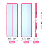 AWSUM Air Gymnastics Mat 10ft/13ft/16ft/20ft/23ft Inflatable Tumble Track mats 4/8 inches Thick tumbling mat with Electric Pump for Home/Gym AWSUM