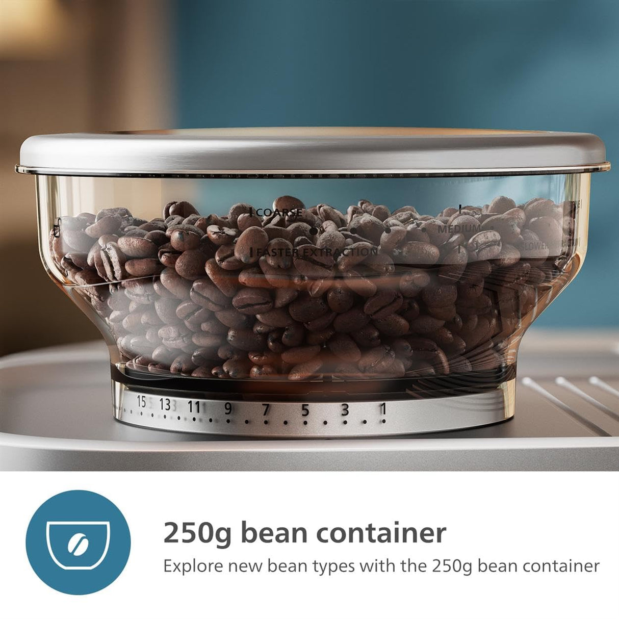 PHILIPS Barista Brew Semi Automatic Espresso Machine - Single & Double Espresso + Americano Button, 250g Bean Container + Grinder, Intuitive Guidance, Calibrated Tamping, Metal Silver (PSA3218/01) Philips Kitchen Appliances