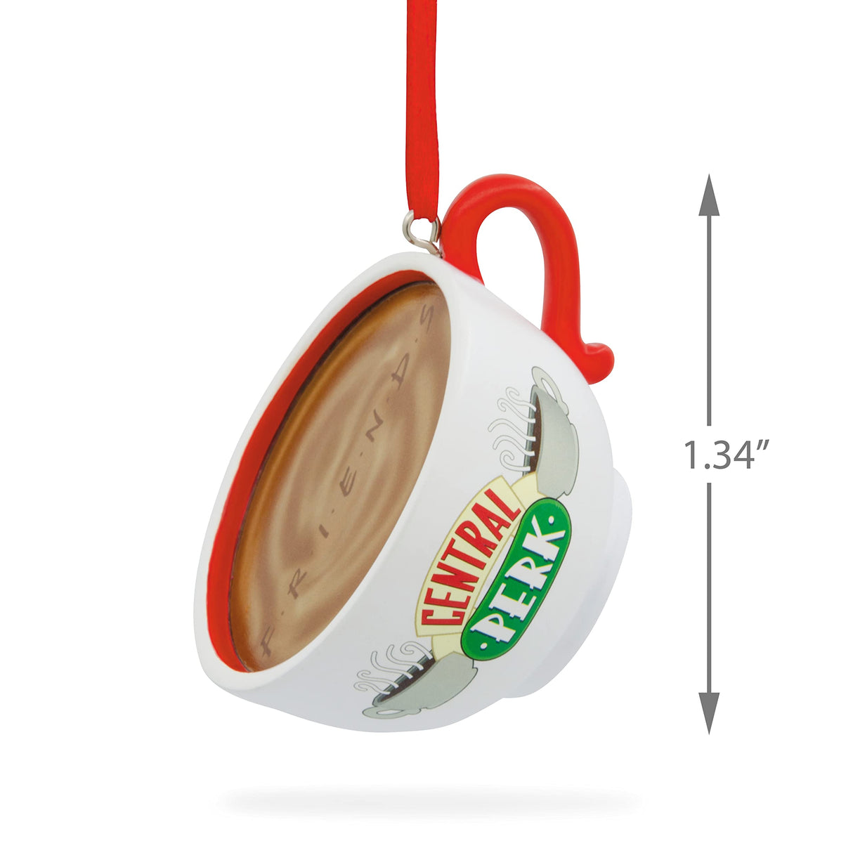Hallmark Friends Central Perk Cafe Coffee Cup Christmas Ornament Hallmark