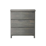 Max & Lily Modern Farmhouse, 3 Drawer Dresser, Driftwood Max & Lily