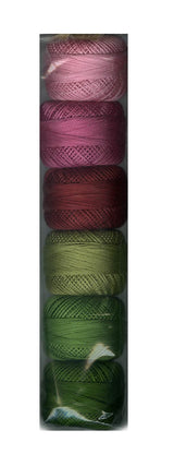 Presencia Pearl Cotton Size 12 Thread Sampler Pack Yule Presencia