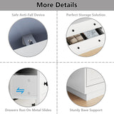 Loomie 6 Drawer Dresser, Modern Drawer Chests with Power Outlet and Led Light, Wide Chest of Drawers for Storage and Organization, White Dresser for Bedroom, Living Room, Closets, Entryway Loomie