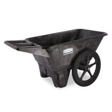 Rubbermaid Commercial Products 8.75 Cubic Foot, All-Weather, Big-Wheel Cart/Yard Cart/Lawn Cart/Wheelbarrow, Yardwork/Landscaping/DIY Projects, Durable/Weather Resistant, Black Rubbermaid Commercial Products
