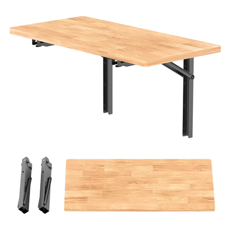 WALMANN Space Saving Wall Mounted Folding Workbench, Heavy Duty Folding Wall Table/Desk for Garage, Workshop, Holds Up to 550lbs(Tabletop Size: 47.25 x 22.75inch) WALMANN