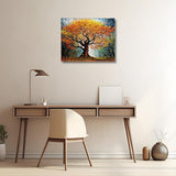 HULDFRDA Paint by Numbers Kit for Adults Beginner Tree Adult Paint by Numbers Tree of Life Adult Paint by Number Kits on Canvas DIY Painting Paint-by-Number Kits Fall Paint by Numbers Kit,16x20 Inch HULDFRDA