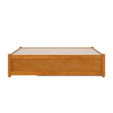 AFI, Barcelona Full Panel Platform Bed with Twin Trundle, Light Toffee AFI