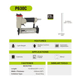 meite 23 Gauge Pin Nails, 1-3/16-Inch Micro Headless Pins for Pin Nailer - Copper Plated Pins Nails for Nail Gun, Ideal for Fine Woodworking and Trim Work (10,000 PCS) meite