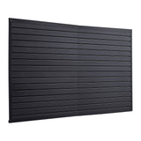 VEVOR Slat Wall Paneling, 8 x 4 ft, PVC Garage Slatwall without Accessories, Black Slat Wall Easy-to-Install Adjustable Slatwall Panel with Coupling Structure & DIY Cutting, Fits for Storage & Display VEVOR