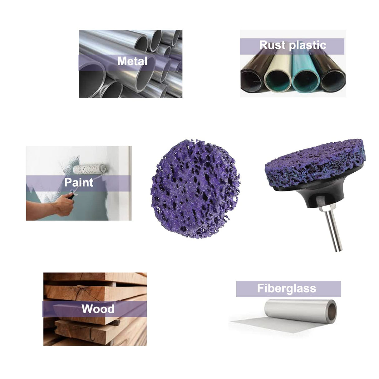 21 Pcs 2" Quick Change Easy Strip Discs Angel Die Grinder Attachments for Strips Paint, Cleans Welds, Removes Rust, Scale and Oxidation. Dele