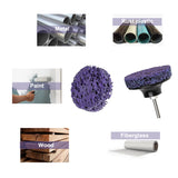 21 Pcs 2" Quick Change Easy Strip Discs Angel Die Grinder Attachments for Strips Paint, Cleans Welds, Removes Rust, Scale and Oxidation. Dele