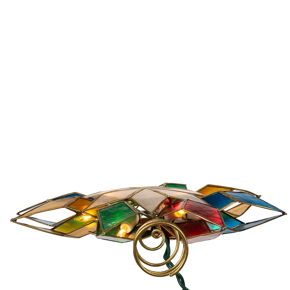 Kurt Adler 10-Light Multi-Color Capiz Star Tree Topper Kurt S. Adler