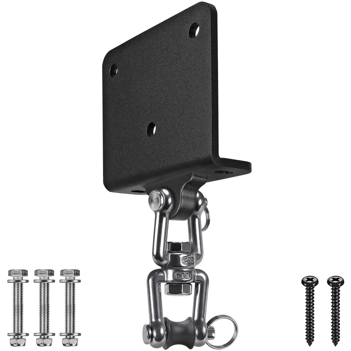 Kipika Heavy Duty Punching Bag Hanger - 360° Swivel I-Beam Mount, Ceiling Installation, Thick Hardware for Boxing, Aerial Yoga, and Home Gym Kipika