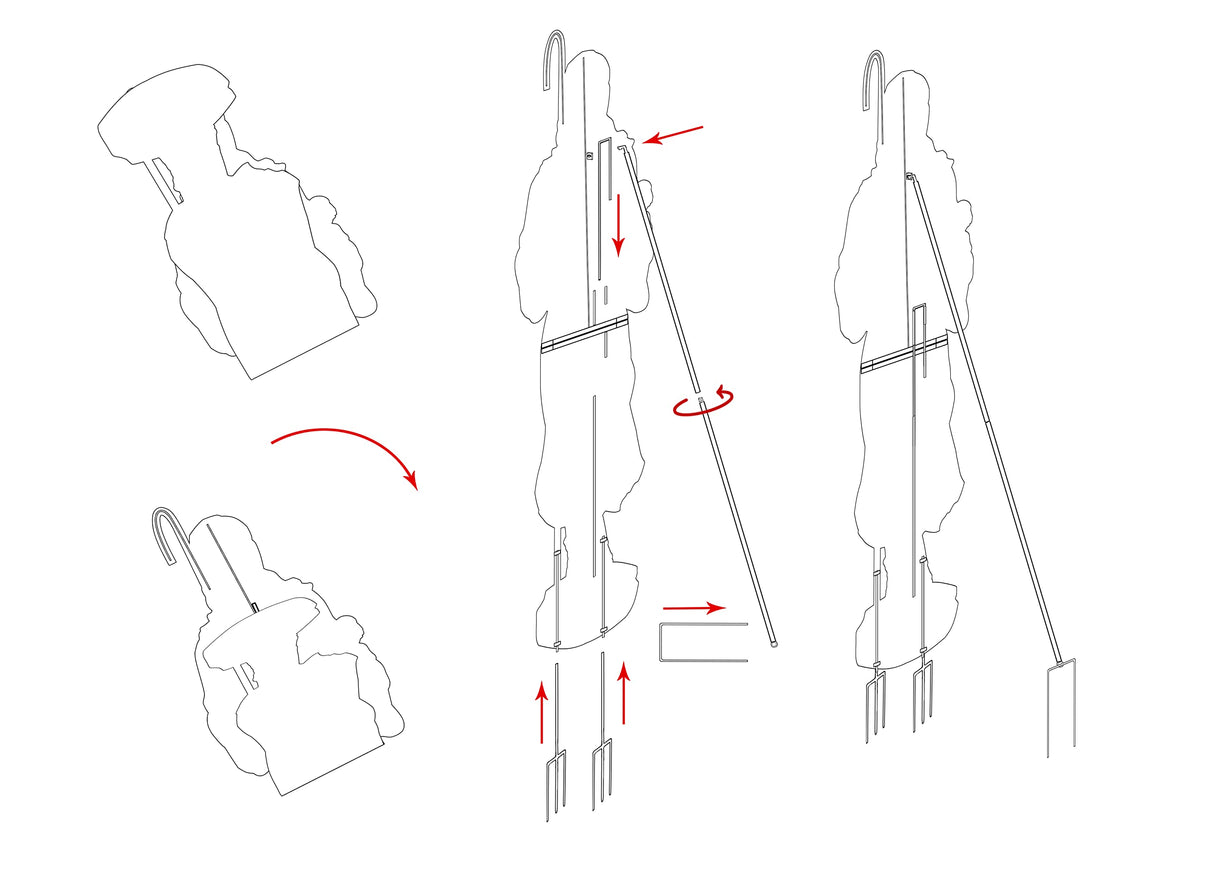 Shepherds, Donkey and Kneeling Camel for Outdoor Christmas Nativity Scene 48" - Colorful High Res Lifelike Printing on Sturdy 22 Gauge Flat Coated Metal, Windguard Bracing, Easy to Set Up THREE KINGS GIFTS THE ORIGINAL GIFTS OF CHRISTMAS