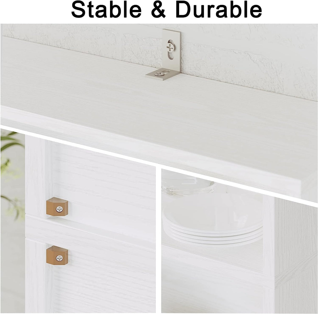 IRONCK 70-Inch Industrial White Tall Bookcase with Adjustable LED Lights IRONCK