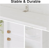 IRONCK 70-Inch Industrial White Tall Bookcase with Adjustable LED Lights IRONCK