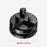 ArtyMaster 2 inch Mini 3-Jaw Self-center woodworking chuck. M18X1.5mm Thread and 0.4 inch connector Mini lathe Chuck ARTYMASTER