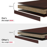 Sunon Cherry 4-Shelf Freestanding Wooden Bookcase for Home and Office Sunon