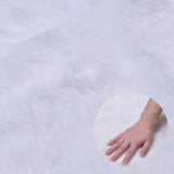 YEAHOME Christmas Tree Skirt, 48 Inch White Soft Faux Fur Tree Skirts Plush Christmas Decorations, White Ornaments Christmas Tree Skirts Xmas Decorations Indoor Holiday Party Decor YEAHOME