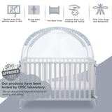 L RUNNZER Baby Crib Tent Crib Net to Keep Baby in, Pop Up Crib Tent Canopy Keep Baby from Climbing Out (55.2" L x 27.6" W x 51.6" H) L RUNNZER