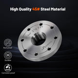 HAowosi 3" Steel Wood Lathe Faceplate,Faceplate for Wood Lathe,Lathe Face Plate Fit for 1" x 8TPI Spindle without Screwchuck HAowosi