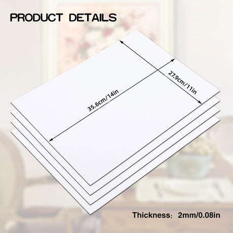 Self Stick Mounting Board 11 X 14 inch, for Cross Stitch, Photo Frame Backing （4 Pack） AXELIP