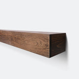 Urbandi Modern Fireplace Mantel, Contemporary, Floating Mantle, Shelf, Hand Crafted, (Dark Brown, 48Lx6Hx8D) Urbandi