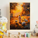 croshom Paint by Numbers Kit for Adults Beginner, Jesus Paint by Number for Adults, DIY Easy Adult Paints by Number Kits, Gifts and Home Wall Decor 12" x 16" (Without Frame) croshom