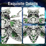 Piececool Metal 3D Puzzles for Adults, Cicada 3D Model Building Kits Insect Themed Animal Fashion Brooch Assembling DIY Crafts Creative Gifts