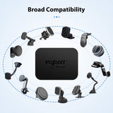 volport Rectangle Metal Plate for Phone Magnet, Magicplate Replacement Disc with 3M Adhesive Backing Sticker for Magnetic Car Mount Holder Cradle Stand (Dashboard/Vent/CD Slot/Windshield)-Black volport