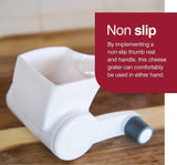 Zyliss Restaurant Cheese Grater - Gifts for Cooks - Culinary Chef Gift - Handheld Rotary Cheese Grater - Cheese, Vegetable, Nut Grater for Right- & Left-Handed Cooks - NSF Restaurant Certified - White Zyliss