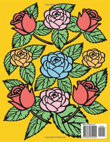 Rose Coloring Book: 40 Graceful Roses to Color Majosta