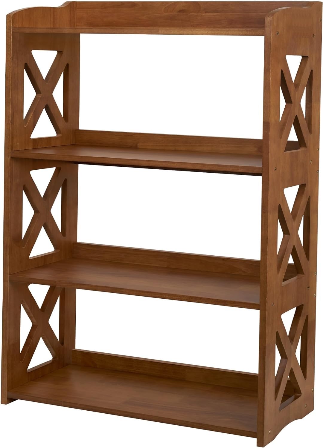 YCICI 4-Tier Modern Wooden Bookshelf - Stylish Freestanding Storage for Small Spaces - WoodArtSupply