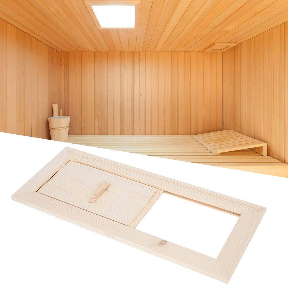 Fdit Hemlock Sauna Air Vent Ventilation Panel Sauna Room Air Vent Grille Equipment Sauna Room Accessories - WoodArtSupply