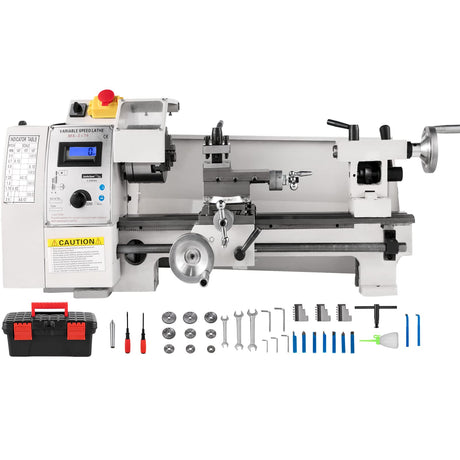 VEVOR Mini Metal Lathe, 8"x14", Mini Lathe Machine 2250 PRM Variable Speed Change, Precision Mini Lathe 650W Metal Working Lathe, Small Metal Lathe, Milling Machine for Various Types of Metal Turning VEVOR