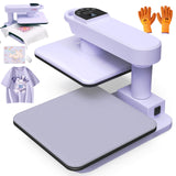 Whubefy 360° Swivel Auto Heat Press 15x15 - Professional Automatic Shirt Press Machine with Auto Release & 7-Level Auto Pressure - Swing Away Large Pro Heat Press Machine for T Shirts Hoodie HTV Vinyl Whubefy