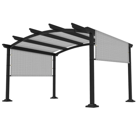 FLORALEAF 6'×15' Pergola Shade Cover Universal Replacement Canopy for Outdoor Patio Porch Backyard Gazebo with Grommets Weighted Rods FLORALEAF