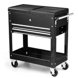 Happytools Happytool Rolling Tool Cart, Lockable Tool Chest Mechanic w/Storage Drawers & Wheels, Tool Box Organizers on Wheels for Black Happytools
