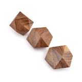 NIRMAN Acacia Wood Decorative Wood Ball for Centerpiece or Individual Use Ideal for Use in Living, Dining Room, Coffee Table Centerpiece Home Décor (3" x 3" x 3"), (Set of 3) NIRMAN