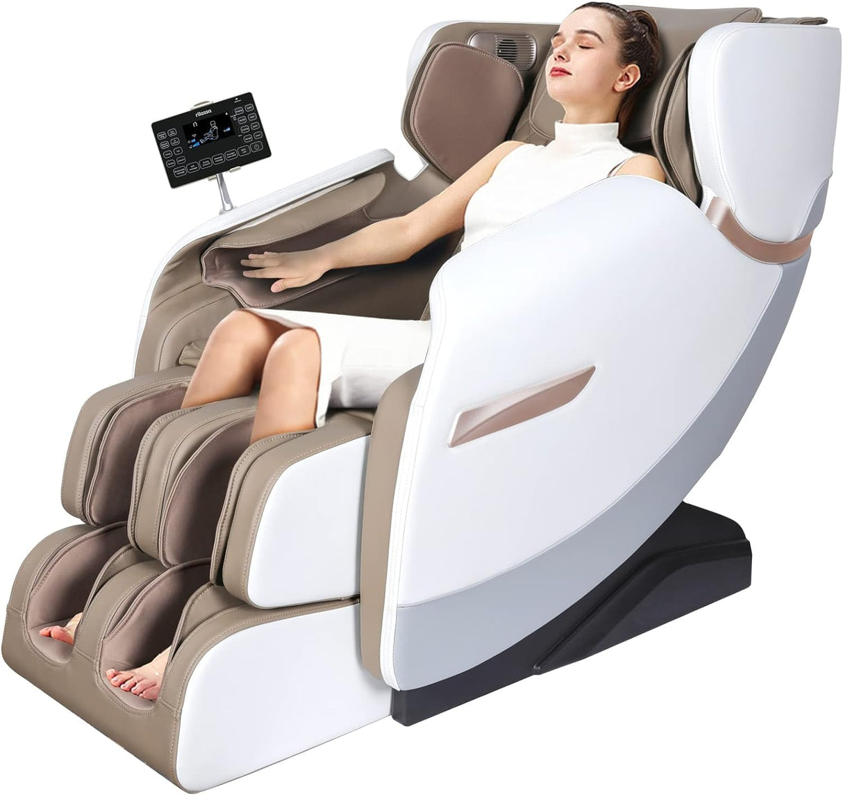 Massage Chair, 2025 Full Body Zero Gravity Massage Chairs, Shiatsu Massage Recliner Chair with Dual-core S Track, Airbags, Heating Therapy, Foot Rollers, Bluetooth Speaker OWAYS