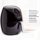 PowerXL Air Fryer 4 QT Maxx, Special Edition 2022, Extra Hot Air Fry, Cook, Crisp, Broil, Roast, Bake, High Gloss Finish, Black (4 Quart) PowerXL