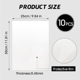 CHONOVO 10 Pcs Sublimation Photo Blanks 10x12 Inch Metal Sublimation Sign Blanks Aluminum Sublimation Blank DIY Photo Sign Wall Frame Poster for Living Room Bedroom White(Thickness 0.45mm) CHONOVO