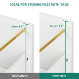 YITAHOME 2 Drawer File Cabinet, Lateral Filing Cabinet for Home Office, White and Gold YITAHOME