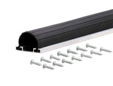 M-D Building Products 87643 9-Feet UniversalAluminum and Rubber Garage Door Bottom, Black M-D Building Products