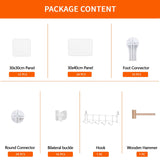 AWTATOS Closet Organizer 8 Cube Storage Shelves Closet Clothes Organizers and Storage Stackable Cubby Shelving for Closet Bedroom Living Room Office White AWTATOS