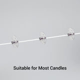 400 Ft Braided Wick 24 Ply Candle Wick Spool 2 Rolls Braided Wick Spools Bulk Cotton Yarn Embroidery Thread for Candle Making Candle DIY IFAMIO