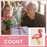 WEBEEDY DIY String Art Kit Craft for Beginners Flamingo String Art Nail String Art Kit DIY Craft Kit Art Supplies DIY Craft Projects Winding Drawing Package Set Christmas Unique Wall Decor Gift WEBEEDY