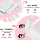 Goovilla 3 Tier Rolling Utility Cart Organizer with Removable Drawer, Stable and Sturdy White Rolling Storage Carts with 2 Lockable Wheels for Bathroom, Kitchen, Snack, Craft, Makeup, Baby Essentials Goovilla